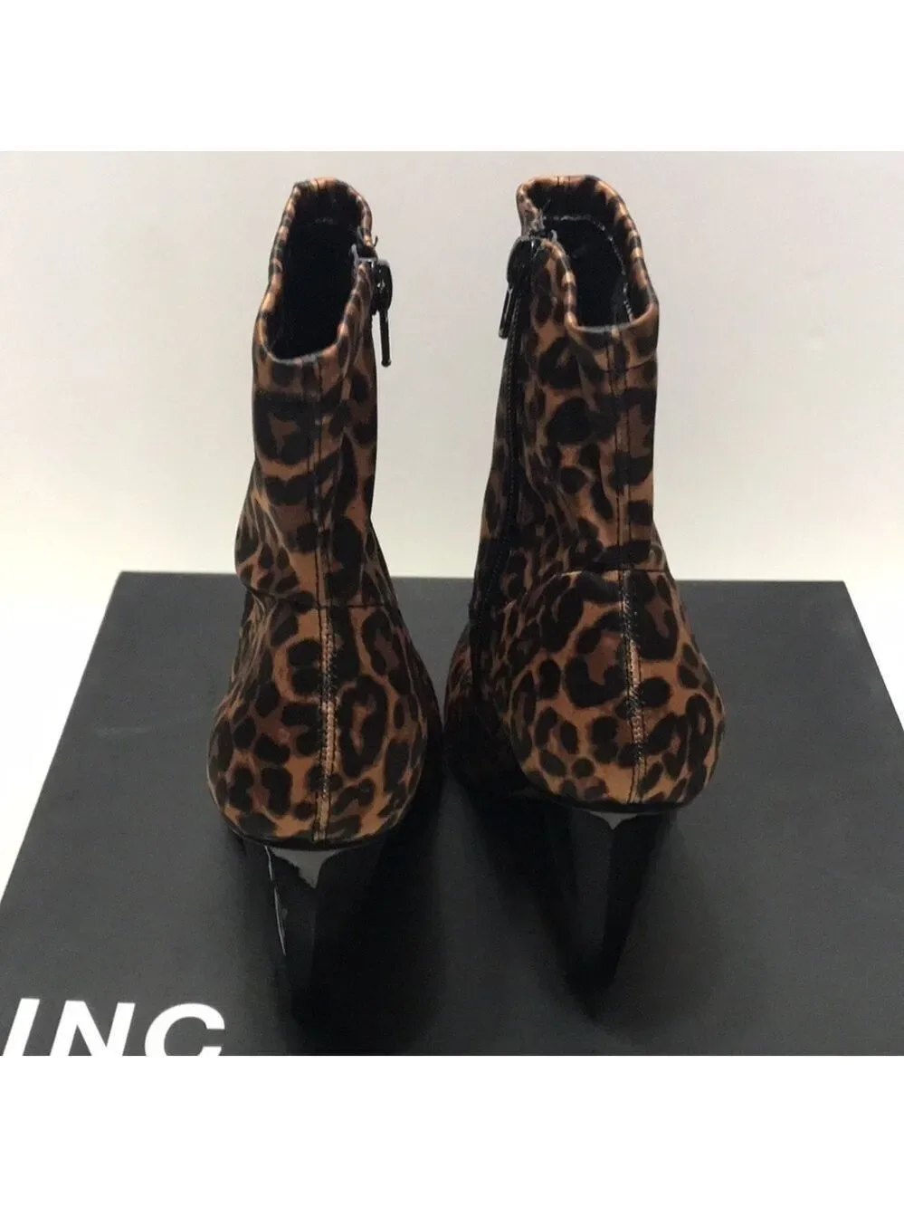 Inc Animal Print Stretch Luisa Ankle Boot